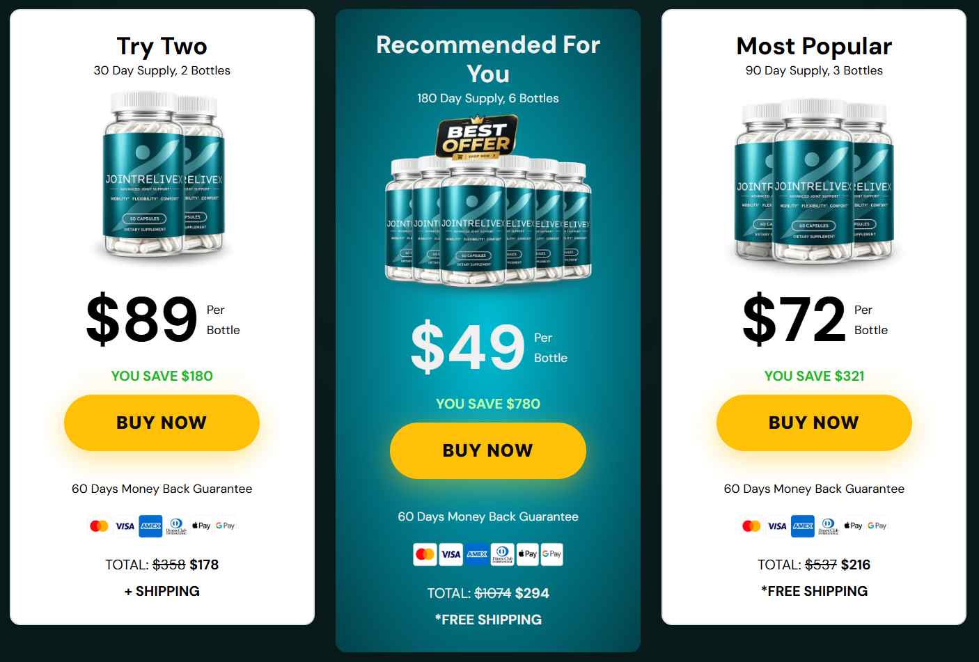 JointReliveX Pricing