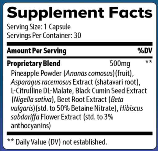LightSteps Pro Supplement-Fact